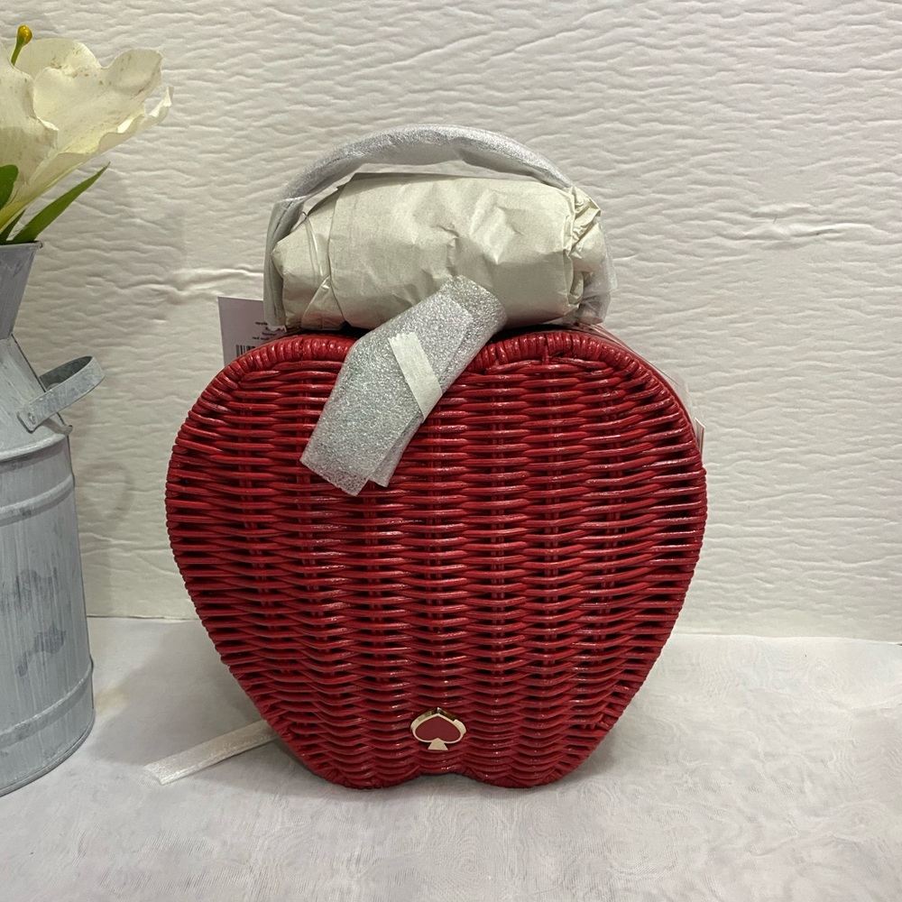 Kate Spade honeycrisp apple basket crossbody bag
